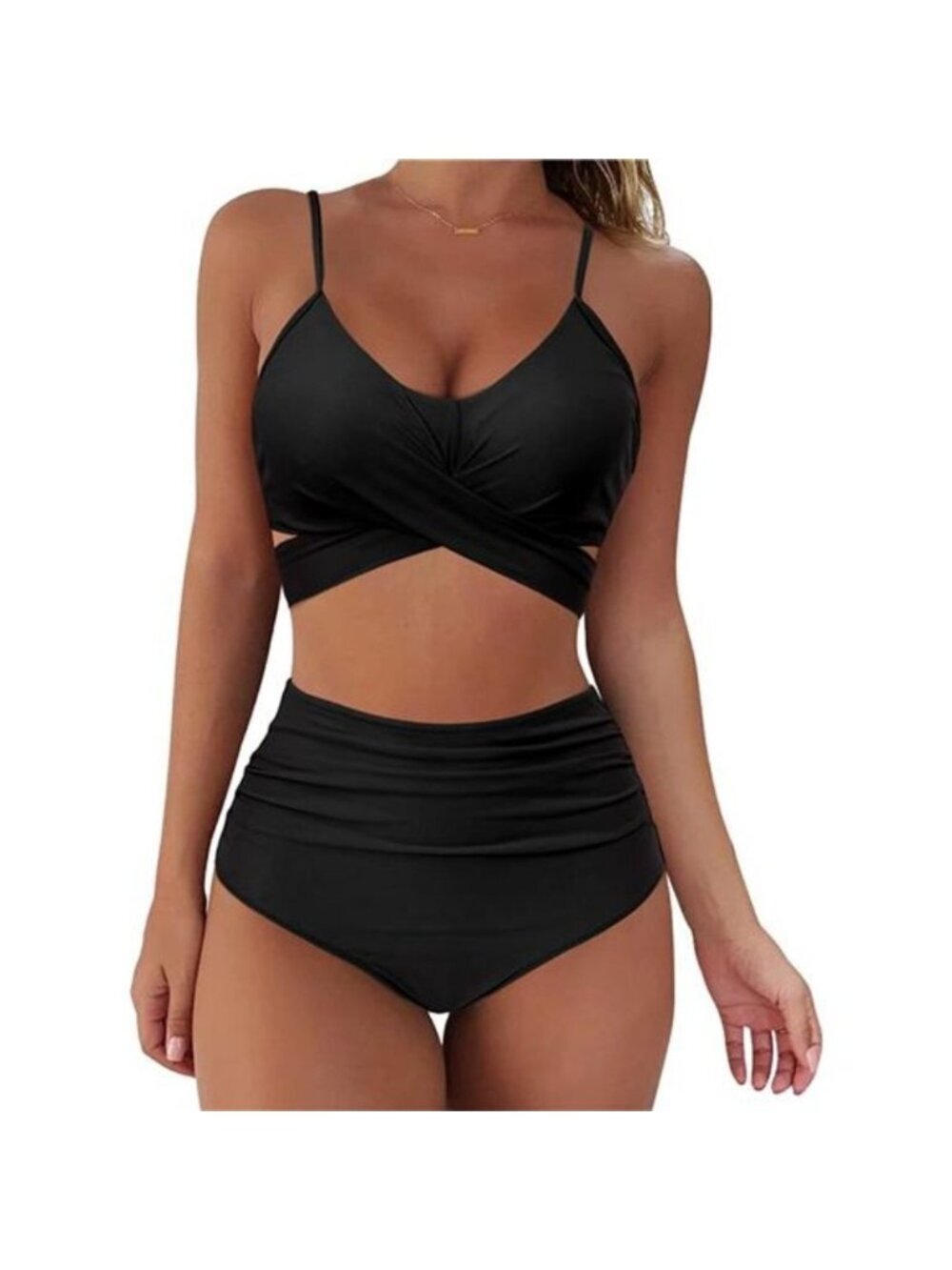 Women Wrap Bikini Set Push Up High Waisted 2 Piece Swimsuits